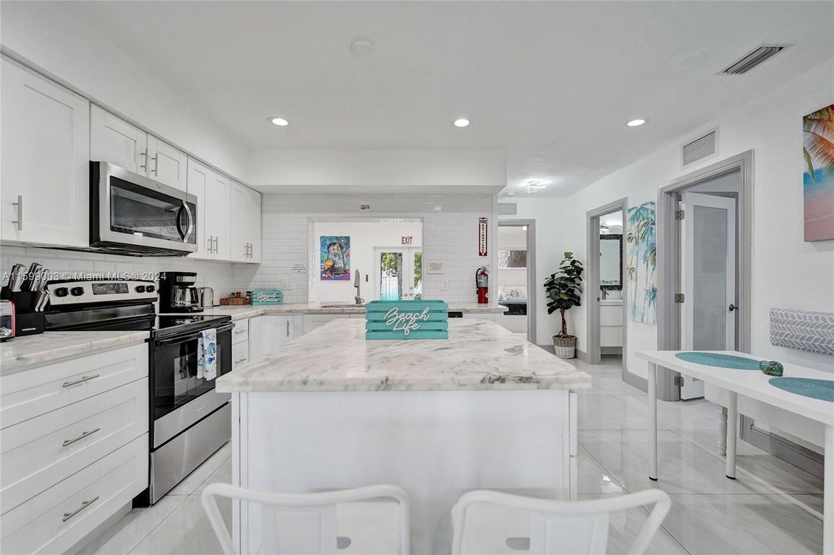 Interior, Kitchen, Recessed Lighting, Stainless Steel Appliances