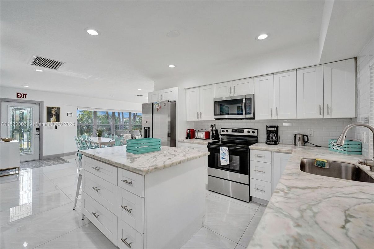 Interior, Kitchen, Recessed Lighting, Stainless Steel Appliances