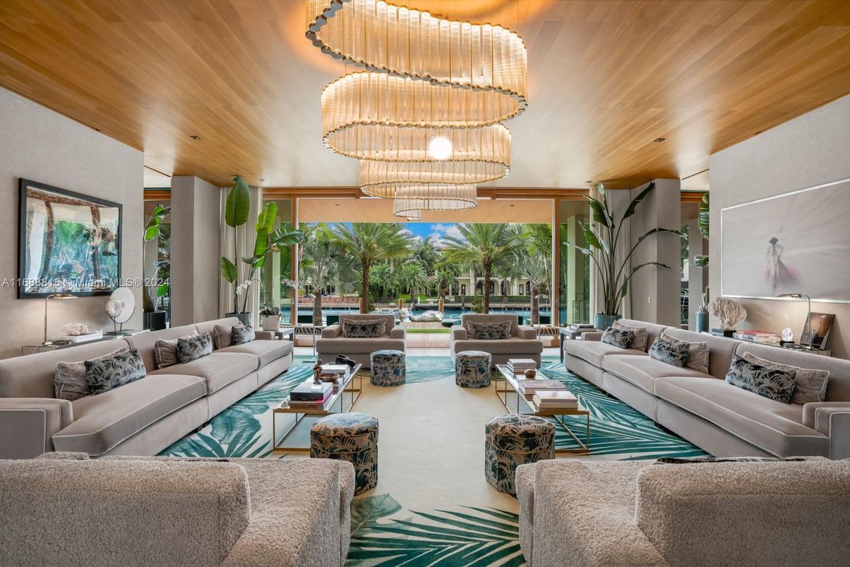 Chandelier, Interior, Living room, Recessed Lighting, Wooden Ceilings