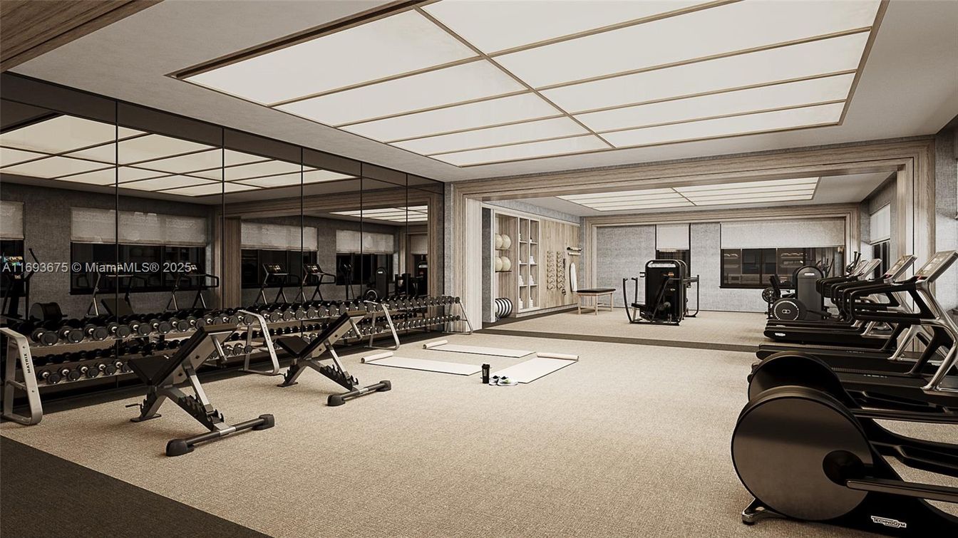 Fitness Equipment, Gym, Interior