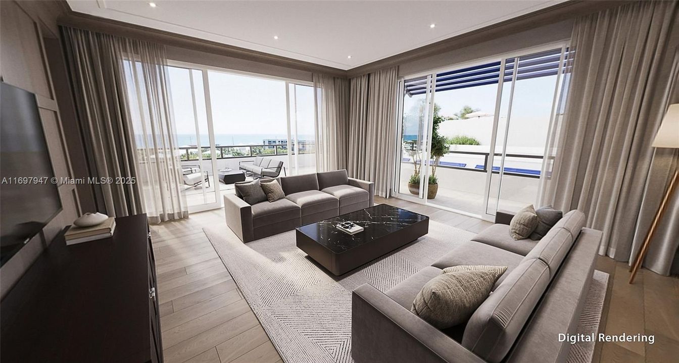 Interior, Living room, Recessed Lighting, Water, Wood Texture Flooring