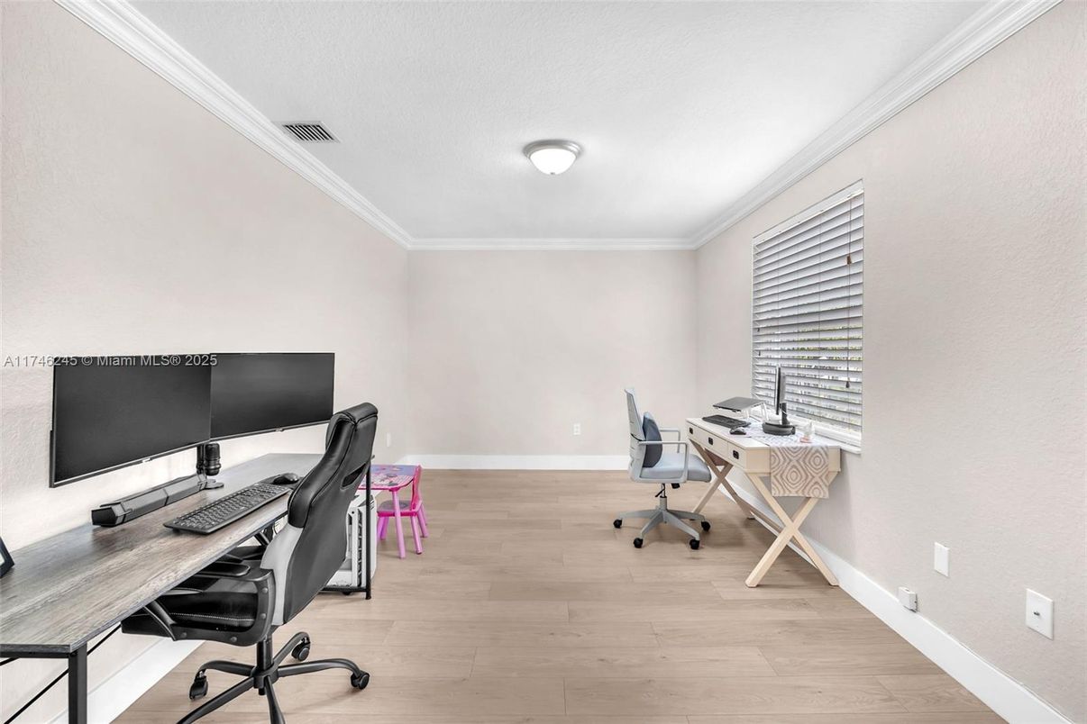 Home Office, Interior, Wood Texture Flooring