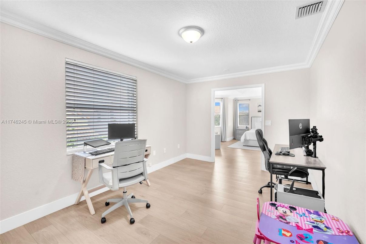 Home Office, Interior, Wood Texture Flooring