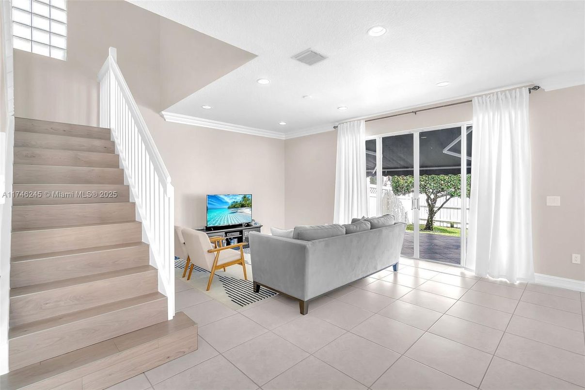 Interior, Living room, Recessed Lighting