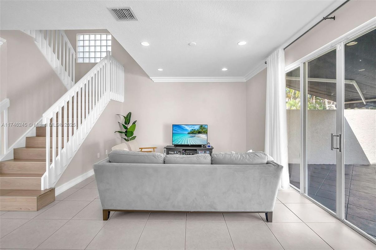 Interior, Living room, Recessed Lighting