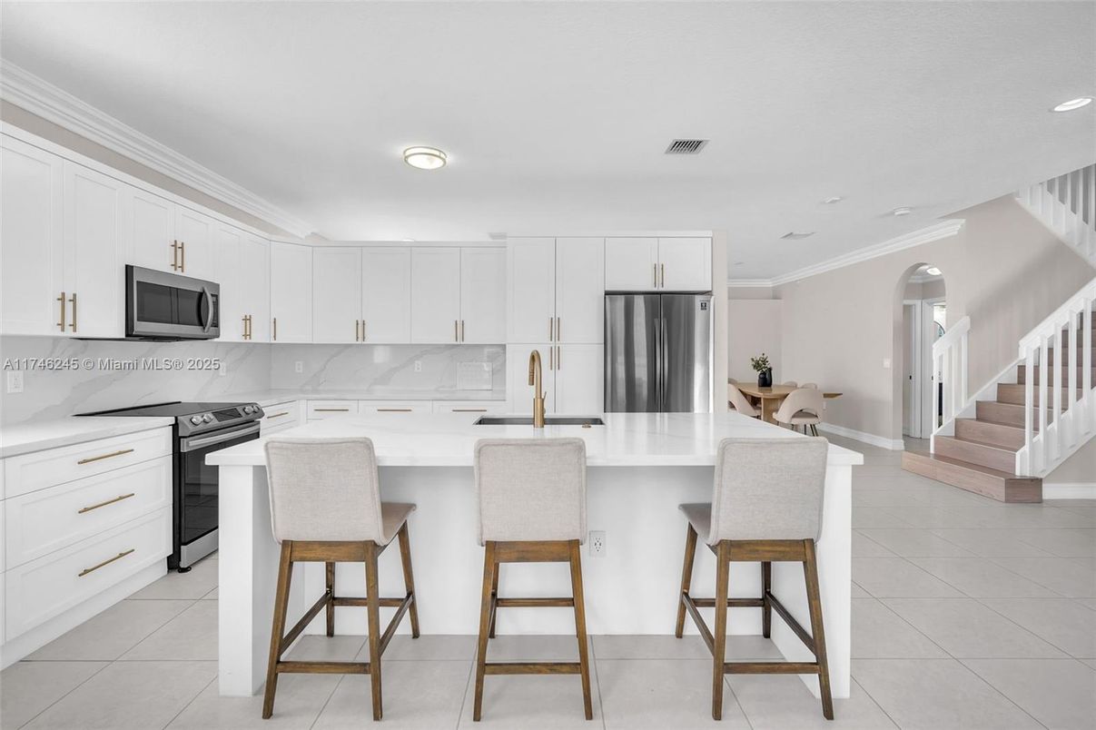 Interior, Kitchen, Recessed Lighting, Stainless Steel Appliances