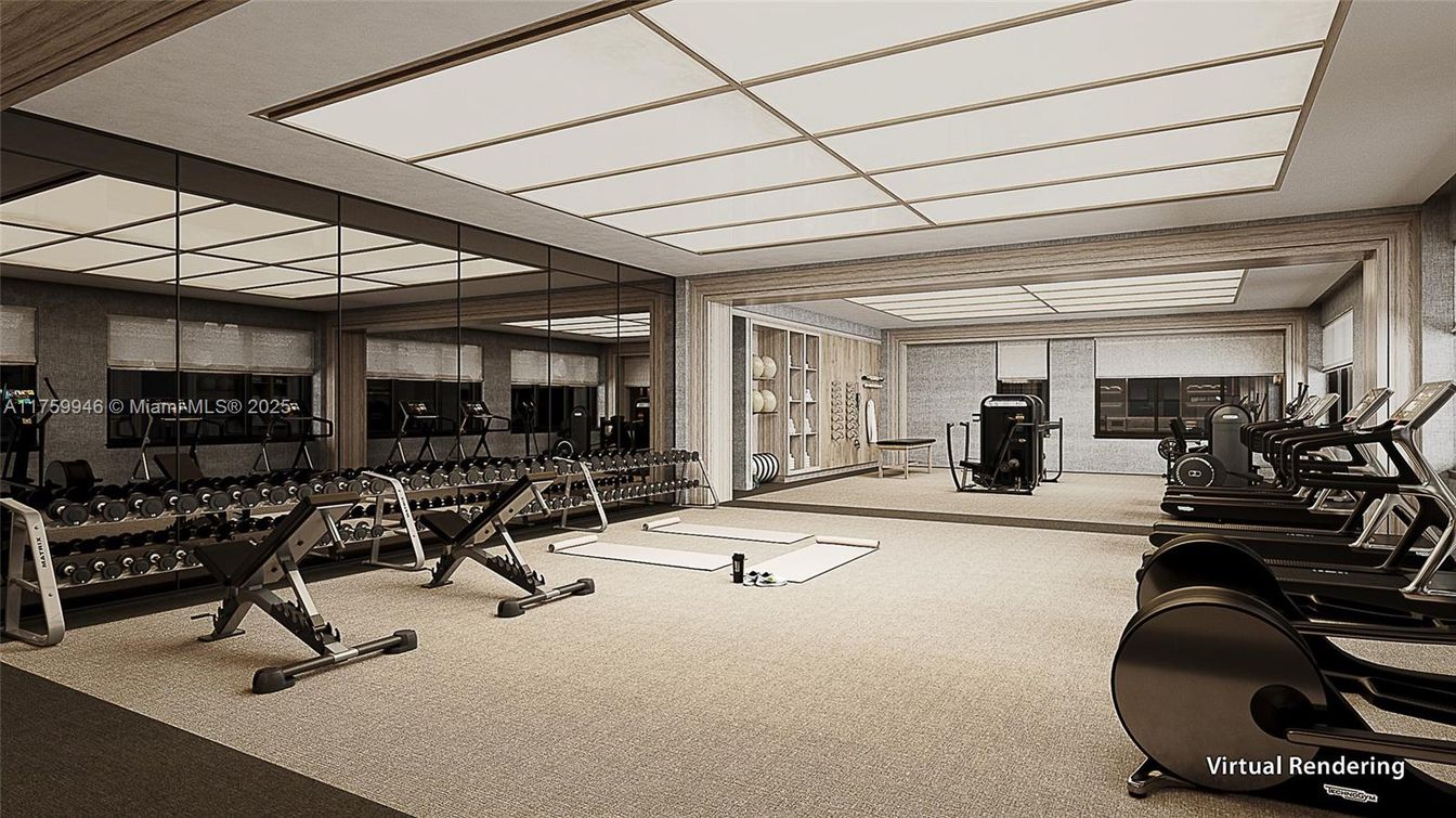 Fitness Equipment, Gym, Interior