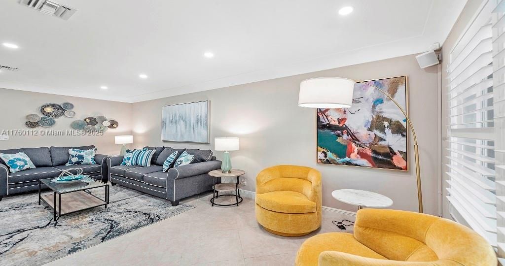 Interior, Living room, Recessed Lighting