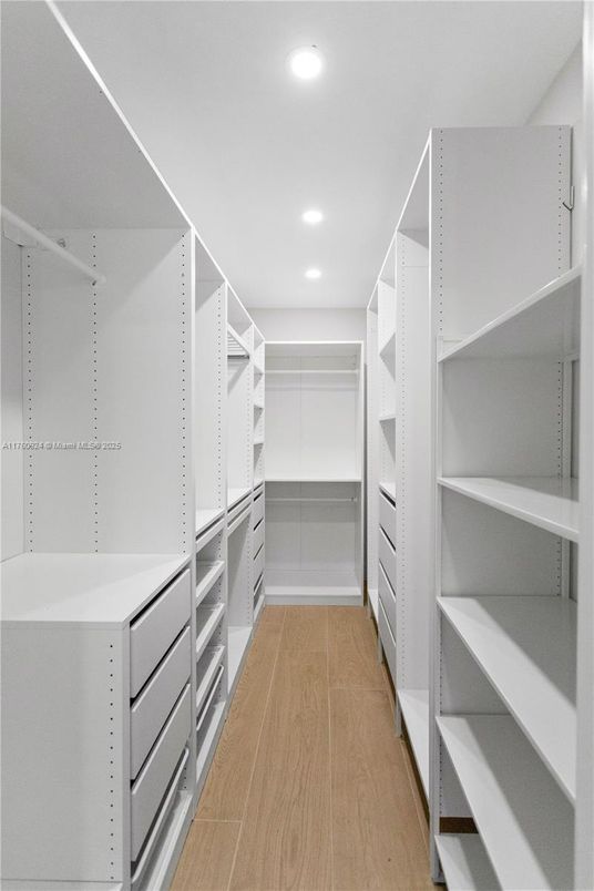 Interior, Recessed Lighting, Walk-in Closets, Wood Texture Flooring