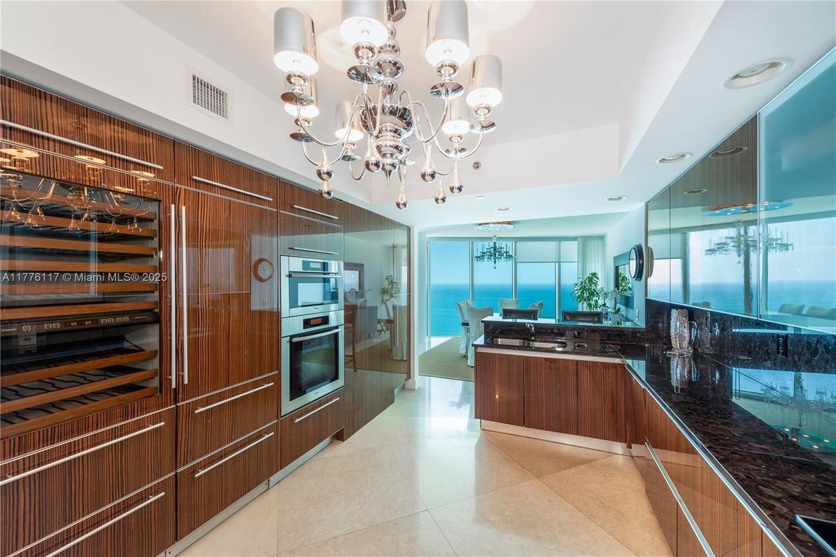 Chandelier, Interior, Stainless Steel Appliances, Water