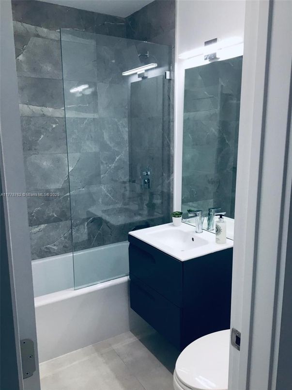 Bathroom, Glass Shower, Interior