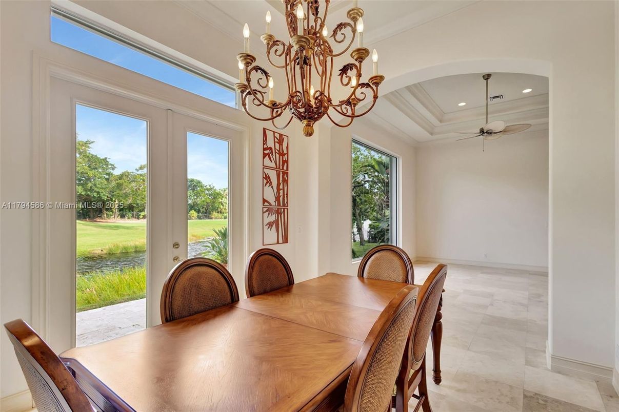 Chandelier, Dining room, Interior, Recessed Lighting