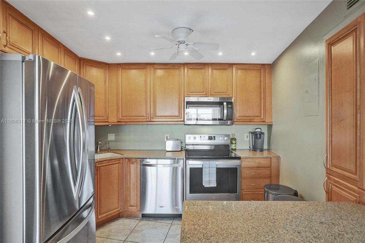 Interior, Kitchen, Recessed Lighting, Stainless Steel Appliances