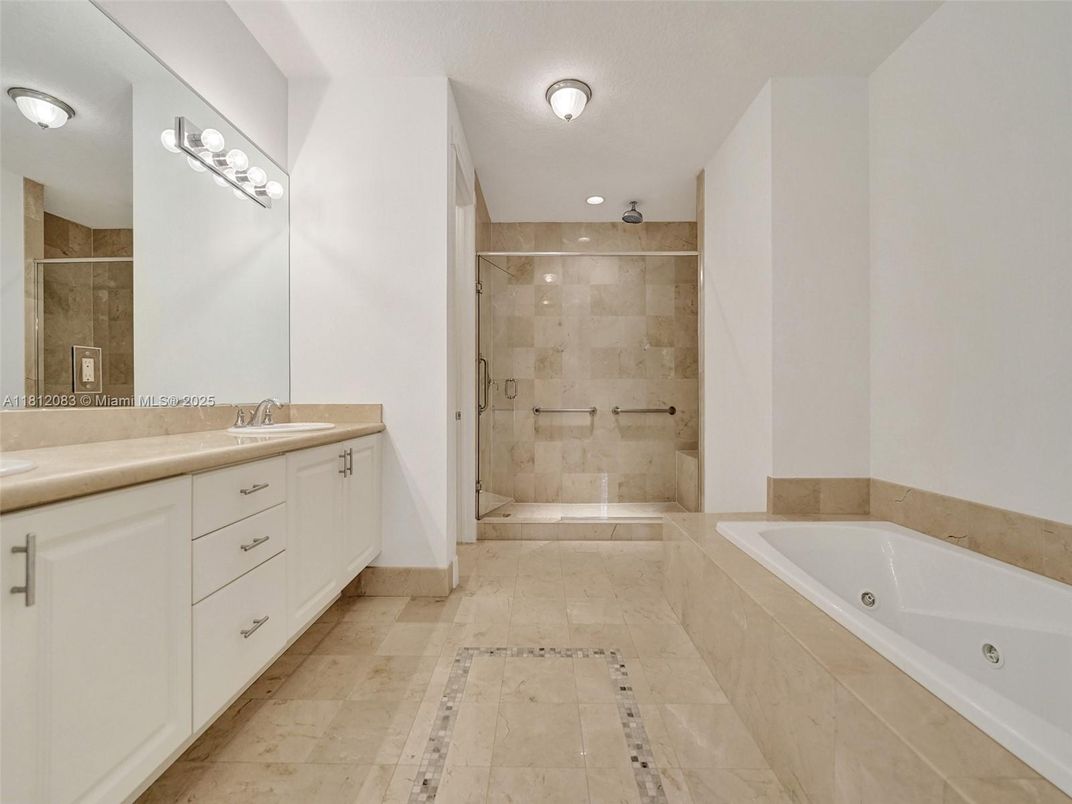 Bathroom, Dual Sink Vanities, Glass Shower, Interior