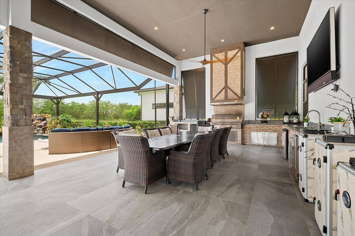 Exterior, Glass Ceilings, Pendant Lights, Sun Room