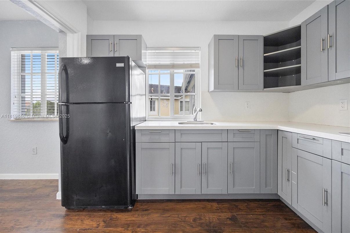 Interior, Kitchen, Wood Texture Flooring