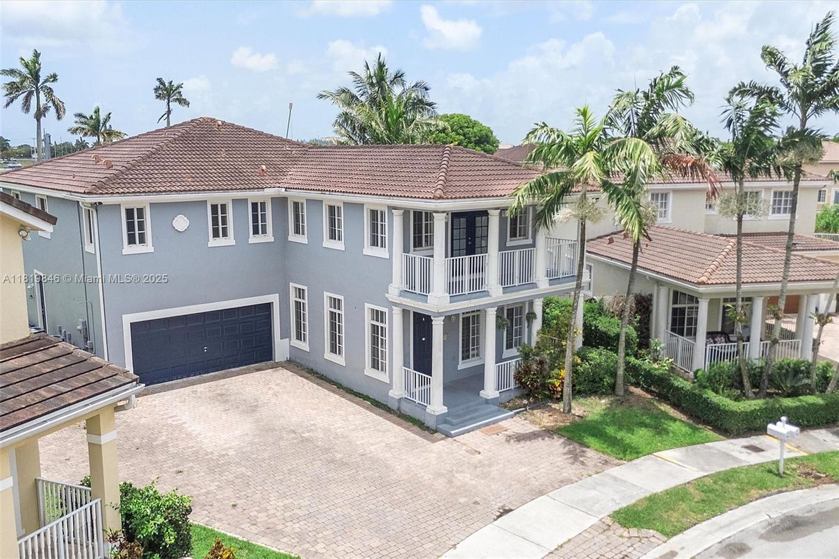 Attached, Backyard, Exterior, Facade, Mediterranean