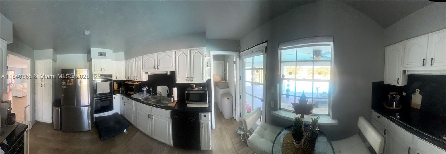 Interior, Kitchen, Wood Texture Flooring