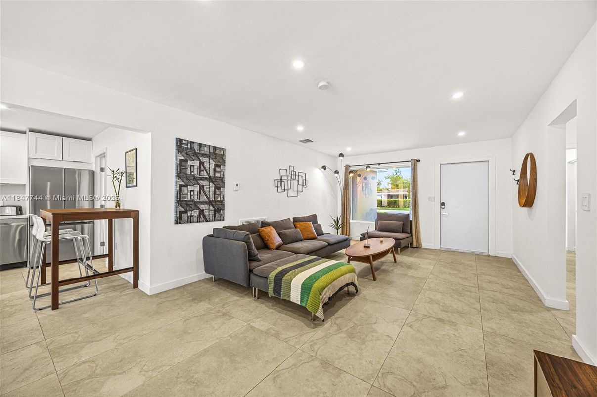 Interior, Living room, Recessed Lighting