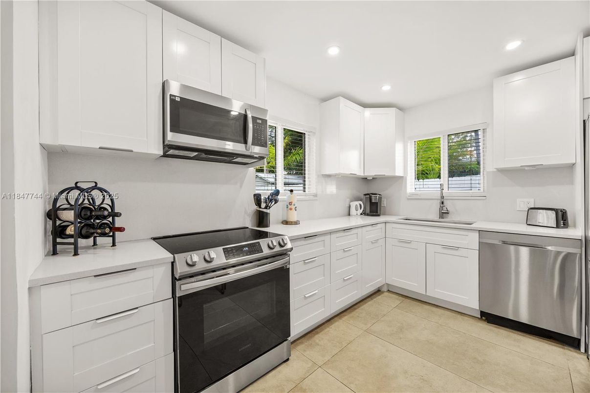 Interior, Kitchen, Recessed Lighting, Stainless Steel Appliances