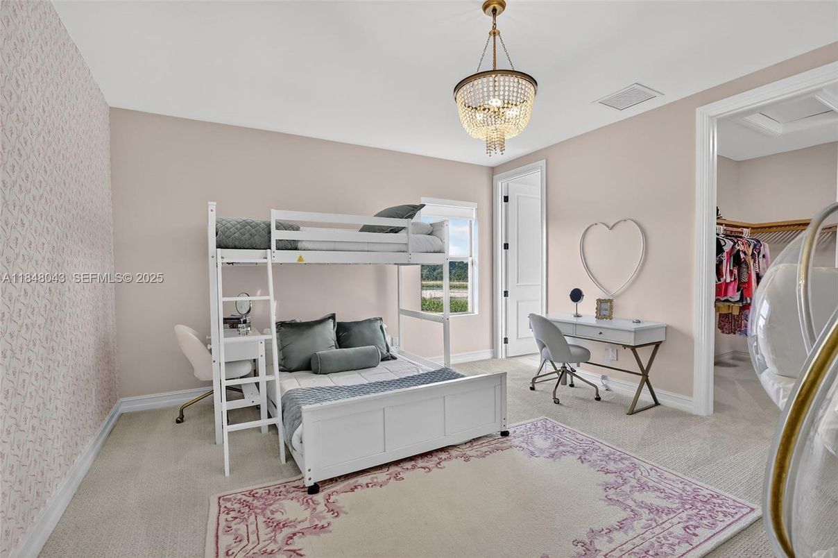 Chandelier, Home Office, Interior