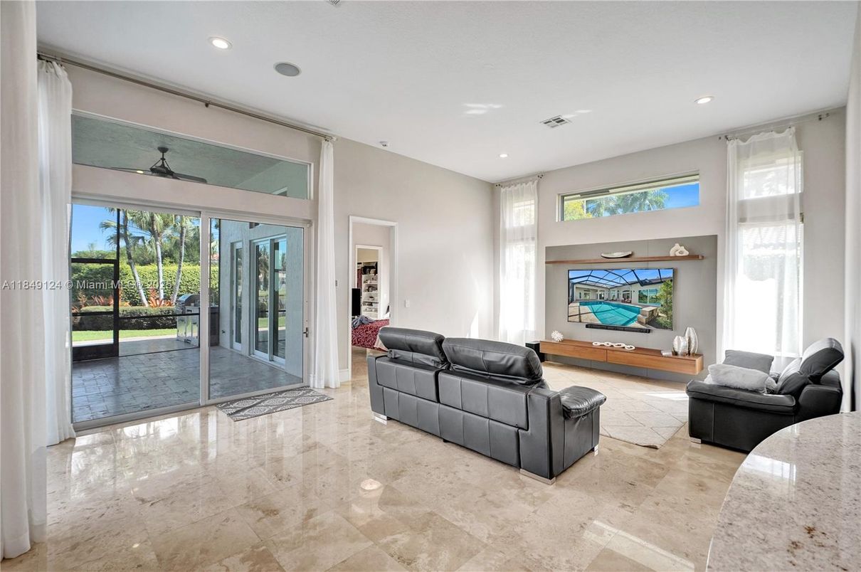 Interior, Living room, Recessed Lighting