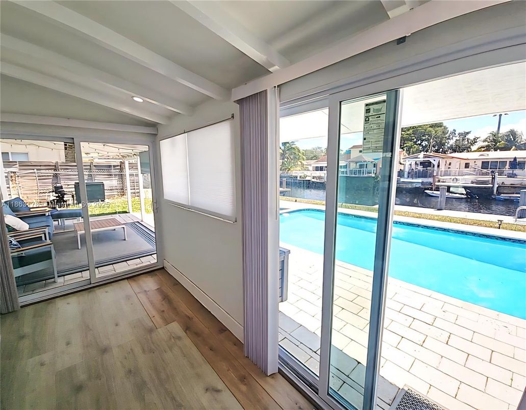 Interior, Pool, Water, Wood Texture Flooring