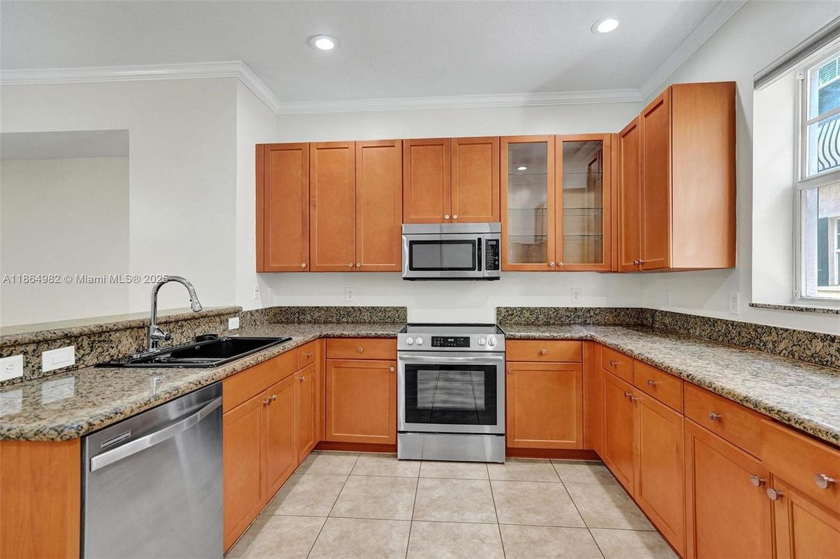 Interior, Kitchen, Recessed Lighting, Stainless Steel Appliances