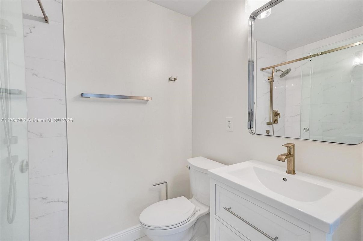 Bathroom, Glass Shower, Interior, Marble Walls