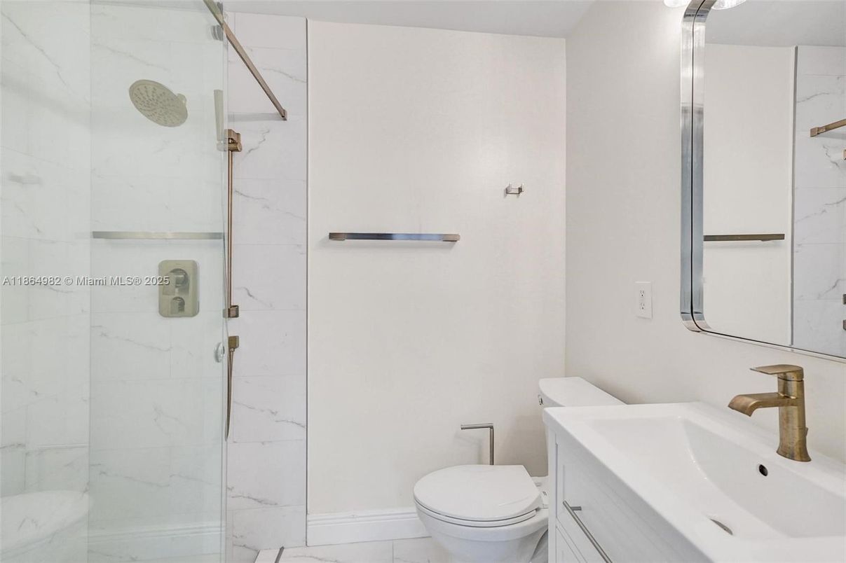 Bathroom, Glass Shower, Interior, Marble, Marble Walls