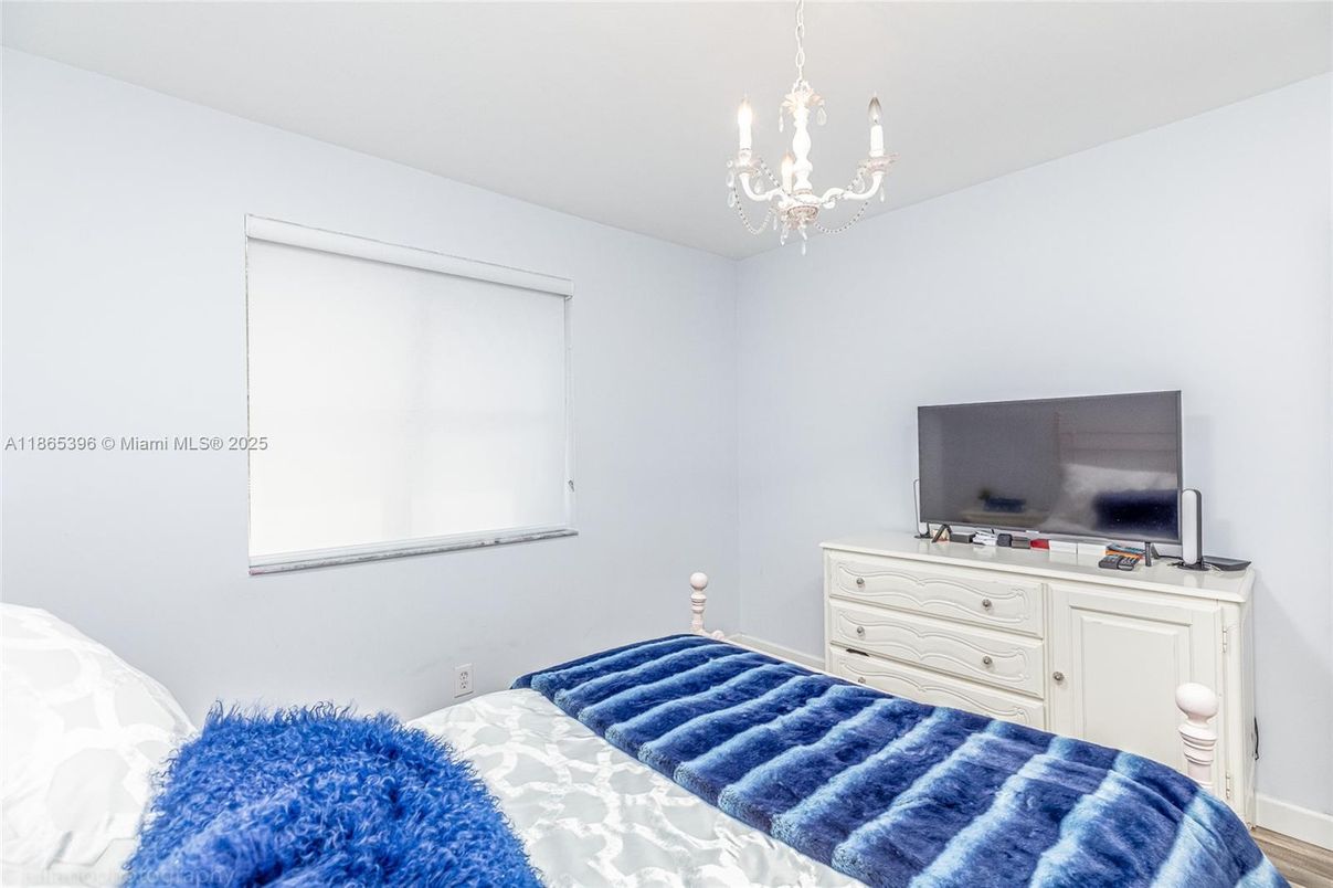 Bedroom, Chandelier, Interior