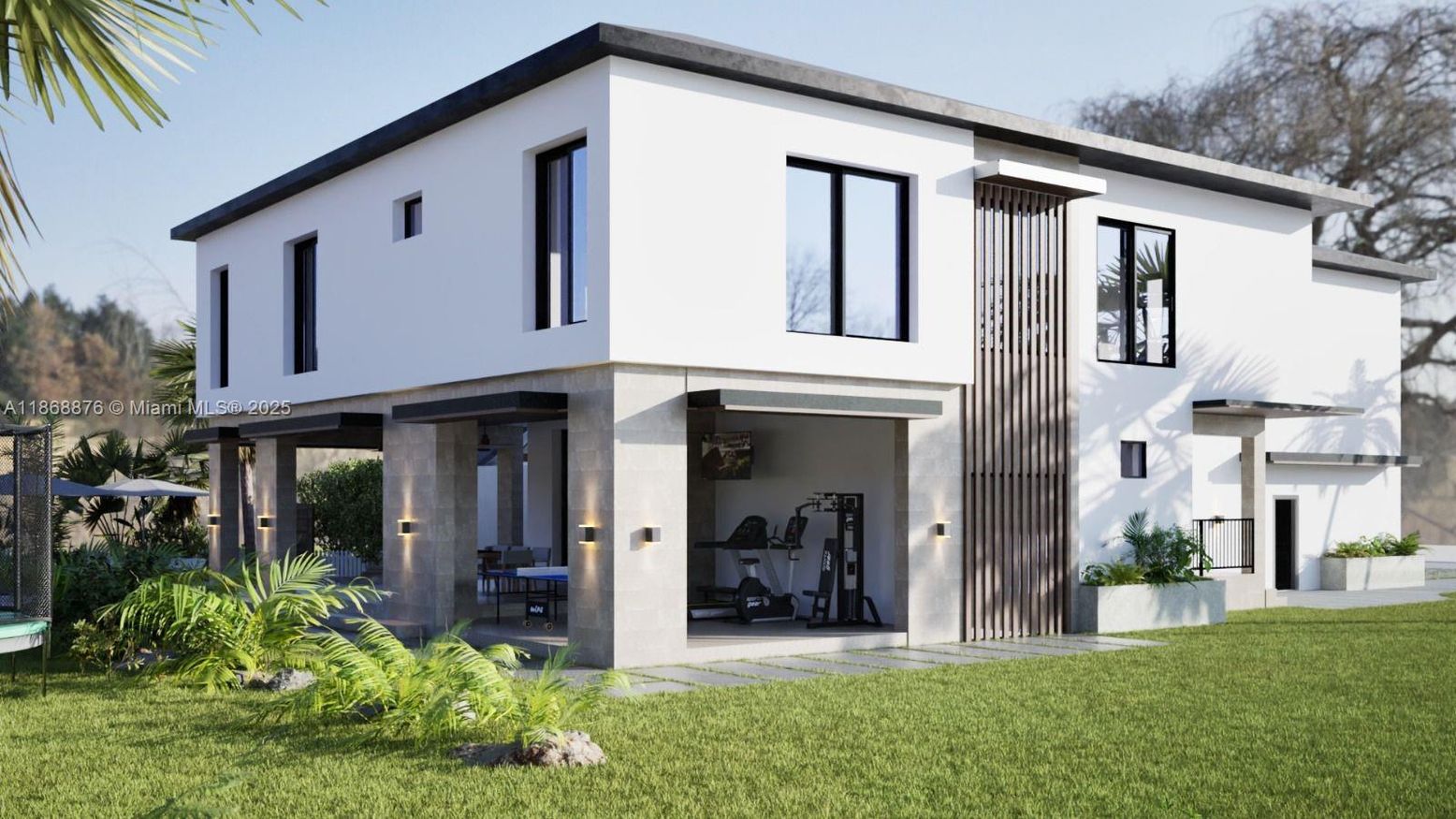 Backyard, Exterior, Facade, Modern