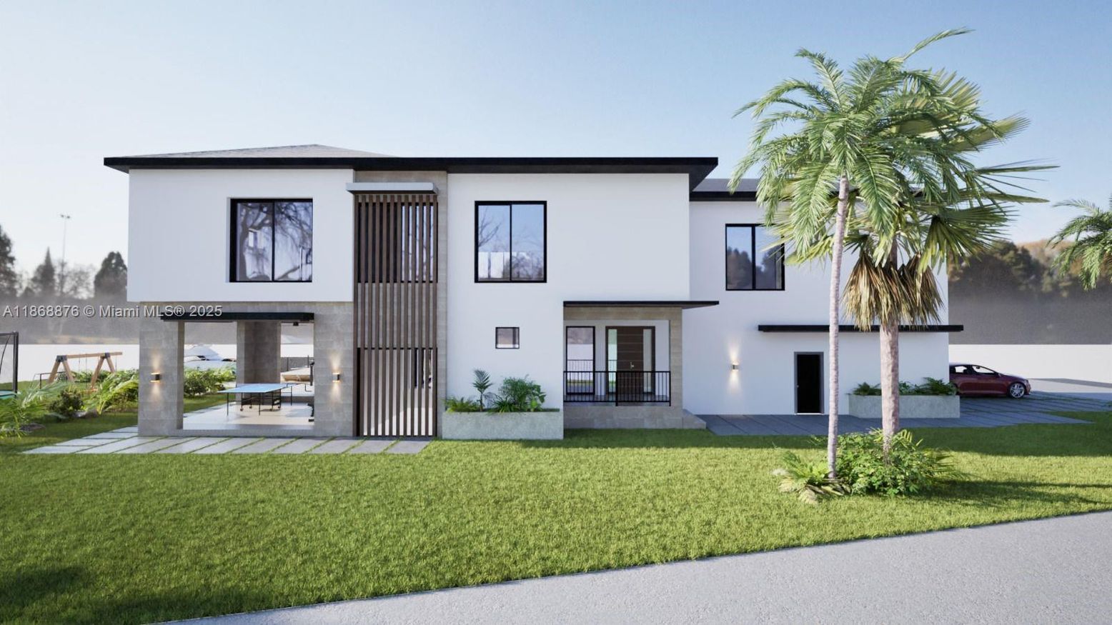 Backyard, Exterior, Facade, Modern