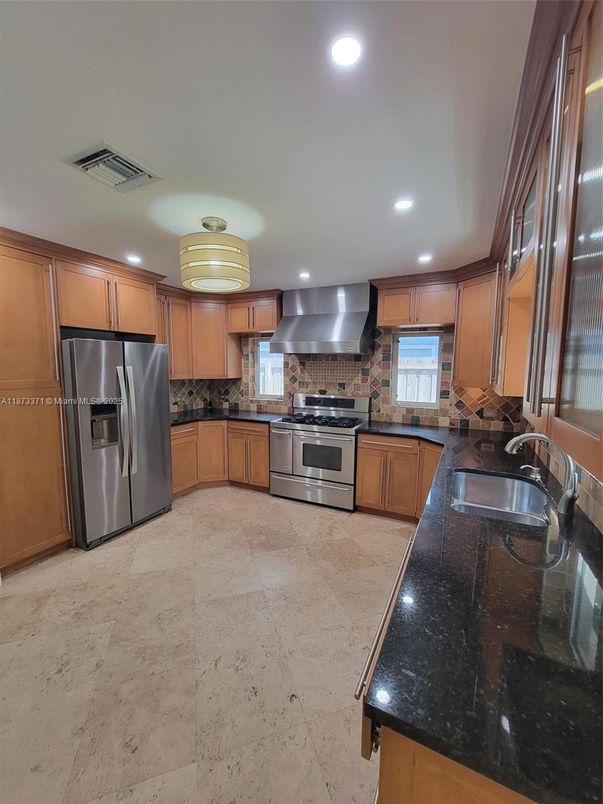 Interior, Kitchen, Recessed Lighting, Stainless Steel Appliances