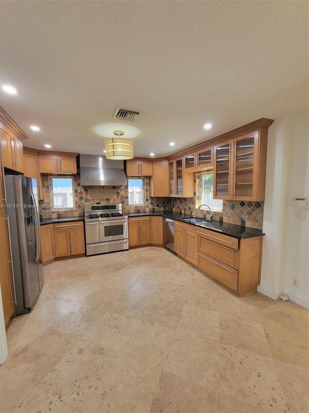 Interior, Kitchen, Recessed Lighting, Stainless Steel Appliances
