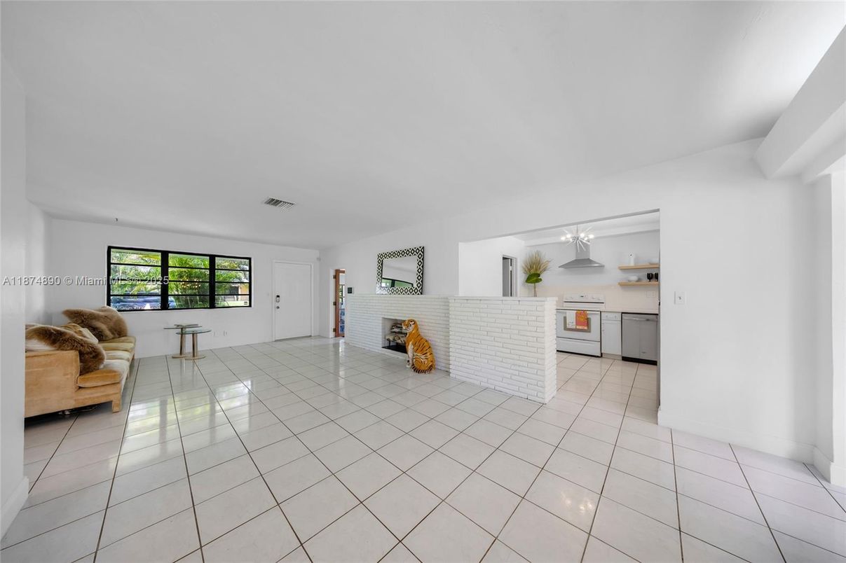 Empty room, Fireplace, Interior, Kitchen