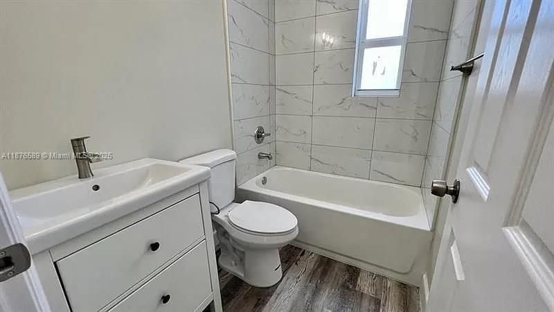 Bathroom, Interior, Marble Walls, Wood Texture Flooring