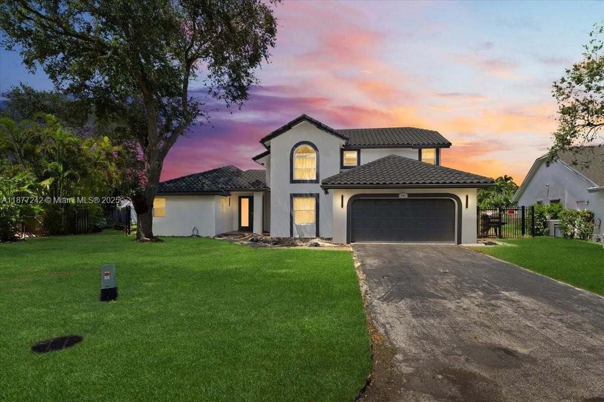 Attached, Backyard, Exterior, Facade, Mediterranean