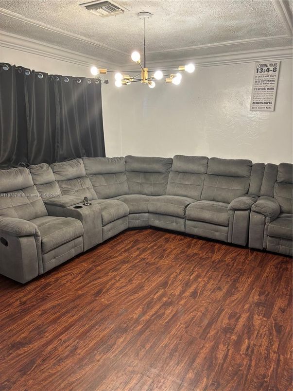 Interior, Living room, Pendant Lights, Wood Texture Flooring