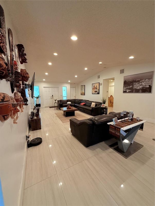 Interior, Living room, Recessed Lighting