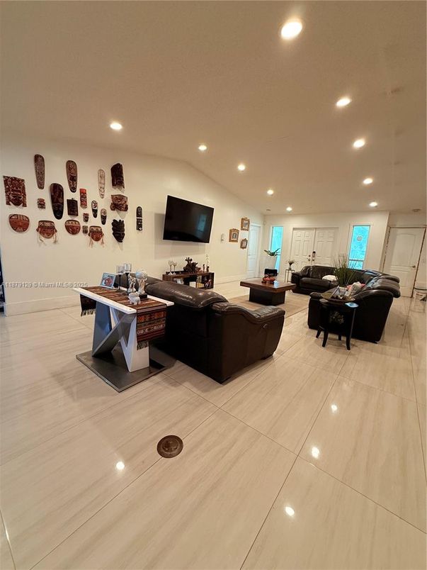 Interior, Living room, Recessed Lighting