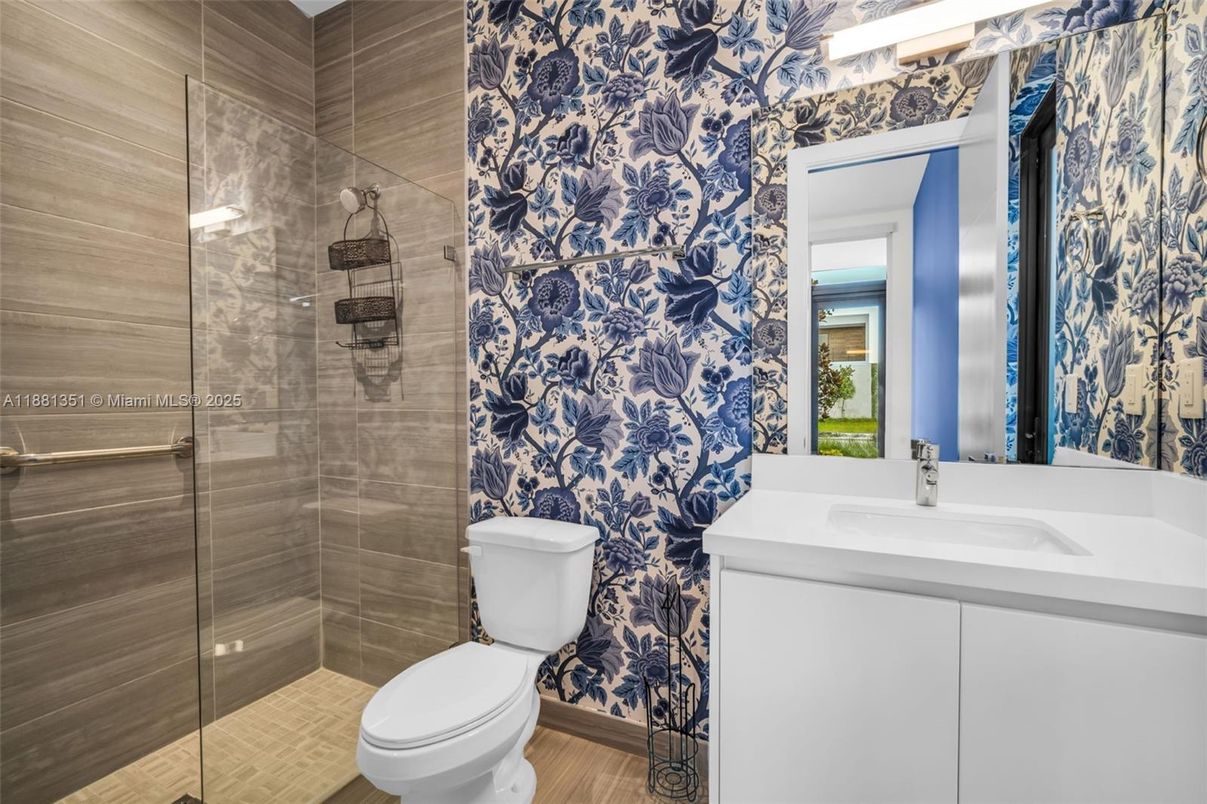 Bathroom, Glass Shower, Interior