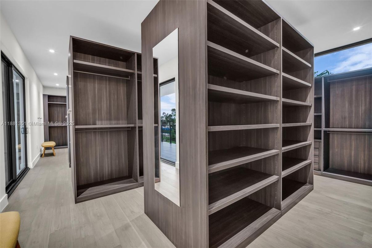Interior, Recessed Lighting, Walk-in Closets, Wood Texture Flooring