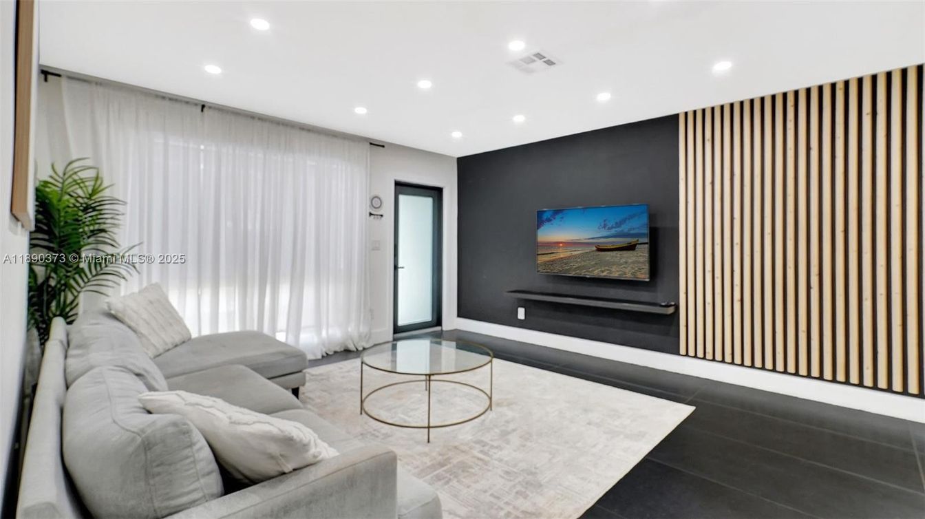 Interior, Living room, Recessed Lighting