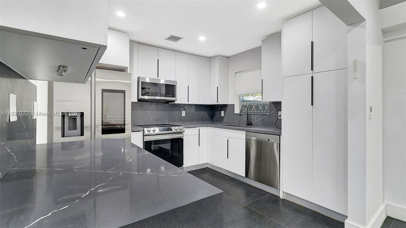 Interior, Kitchen, Recessed Lighting, Stainless Steel Appliances