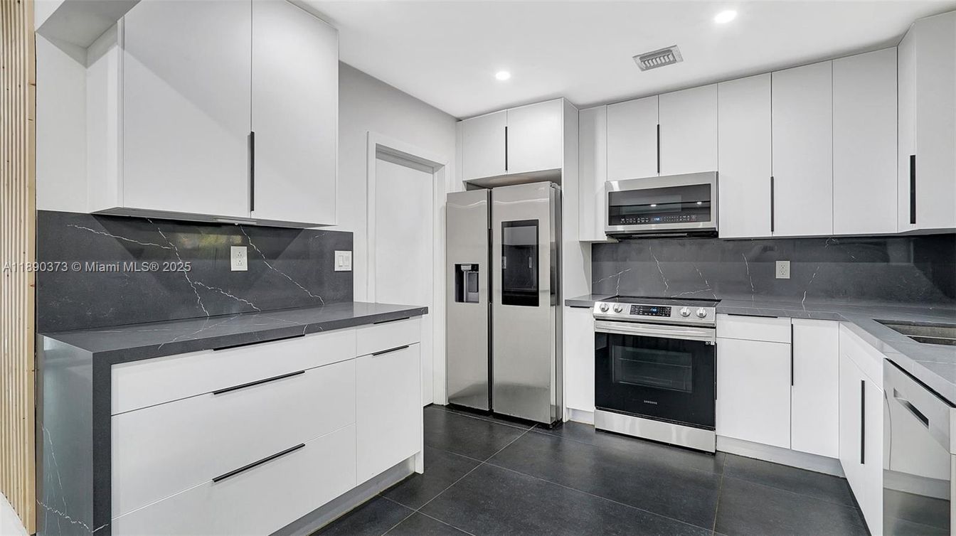 Interior, Kitchen, Recessed Lighting, Stainless Steel Appliances