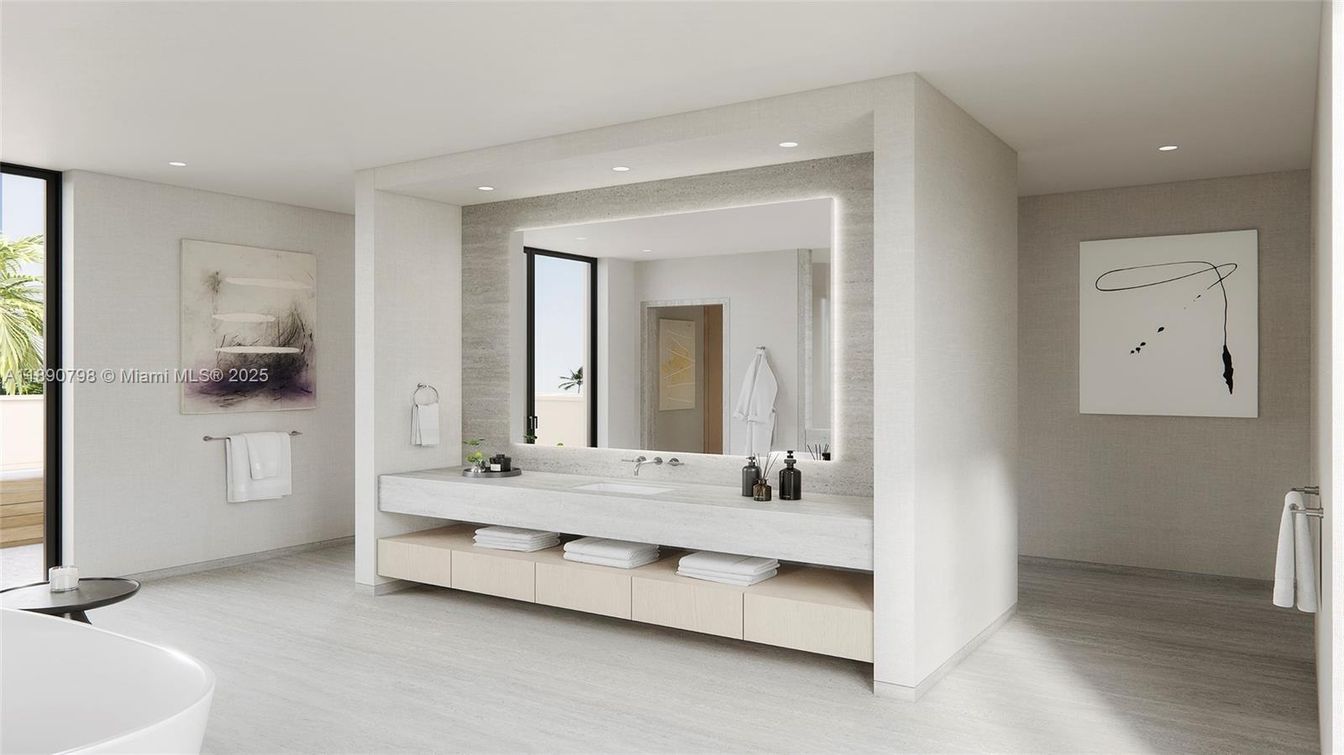 Bathroom, Dual Sink Vanities, Free Standing Baths, Interior, Recessed Lighting