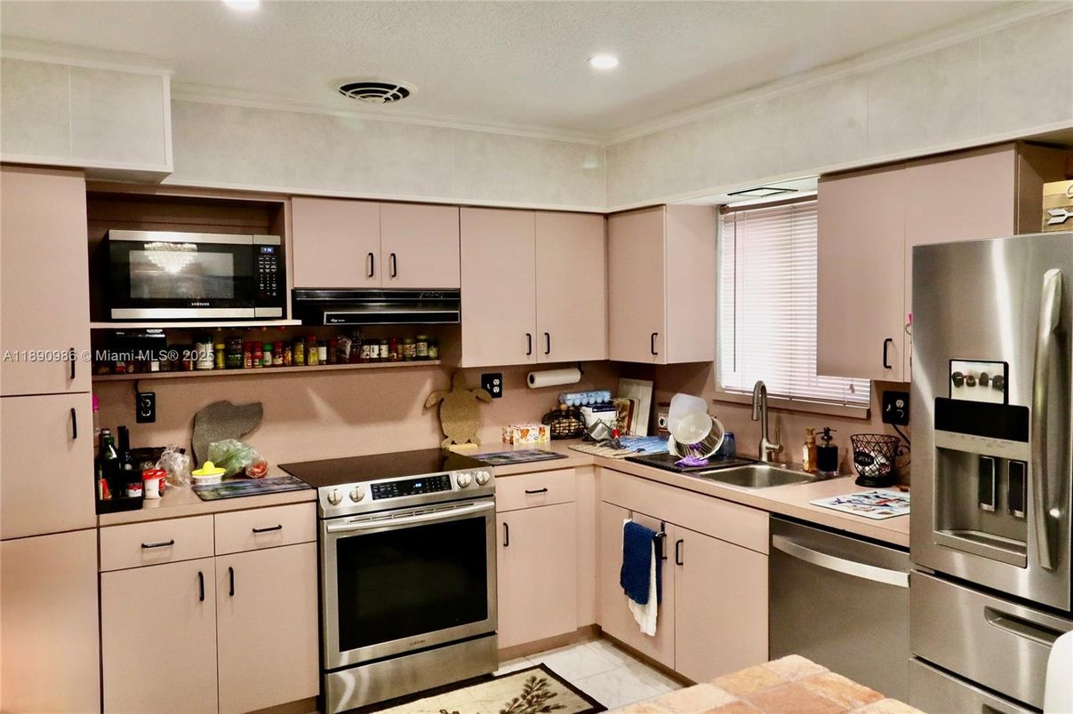 Interior, Kitchen, Recessed Lighting, Stainless Steel Appliances