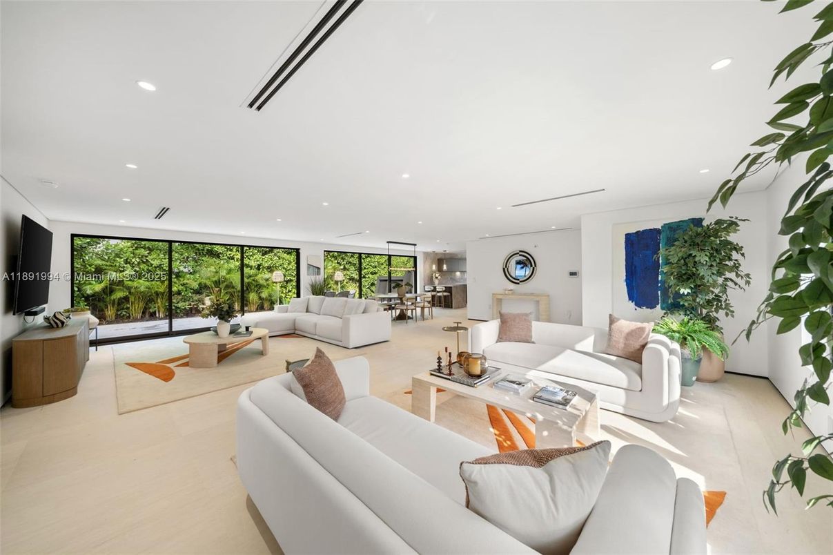 Interior, Living room, Recessed Lighting