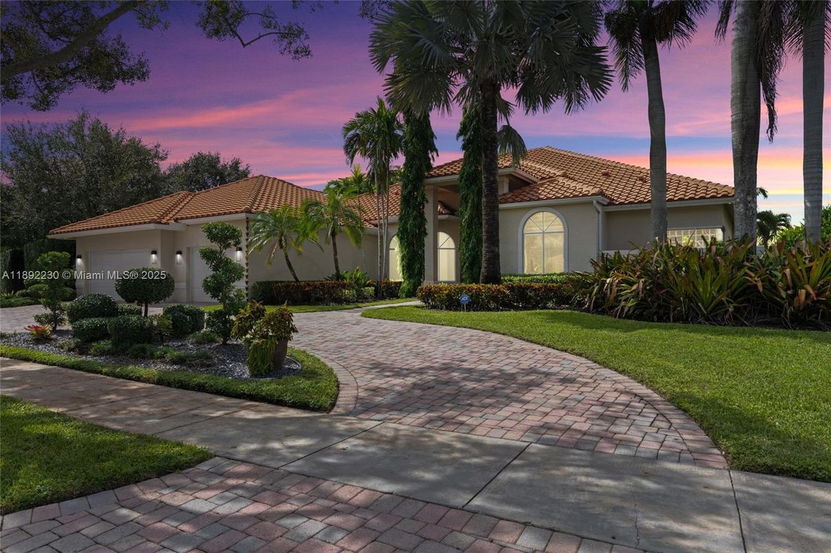 Attached, Backyard, Exterior, Facade, Mediterranean